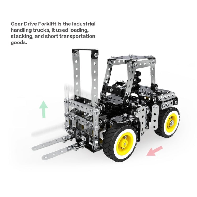 Carretilla elevadora manual con engranaje de acero inoxidable, 589 Uds., conjunto de juguetes educativos de bloques de construcción DIY para MoFun SW-030