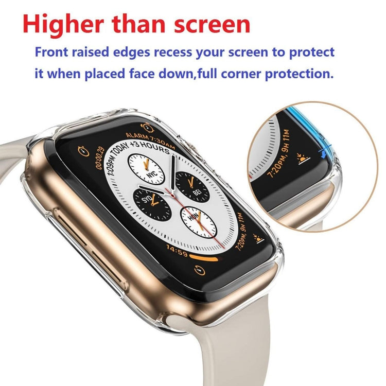 ENKAY Hat-Prince 2 en 1 Carcasa protectora semirrevestida de TPU + Protector de pantalla HD curvo con curvatura por calor PET de pantalla completa 3D para Apple Watch Series 4 44 mm, F Apple Watch Series 6 / 5 / 4 / SE 3 / SE 2 / SE 1 44mm