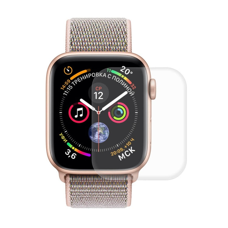 ENKAY Hat-Prince 2 en 1 Carcasa protectora semirrevestida de TPU + Protector de pantalla HD curvo con curvatura por calor PET de pantalla completa 3D para Apple Watch Series 4 44 mm, F Apple Watch Series 6 / 5 / 4 / SE 3 / SE 2 / SE 1 44mm