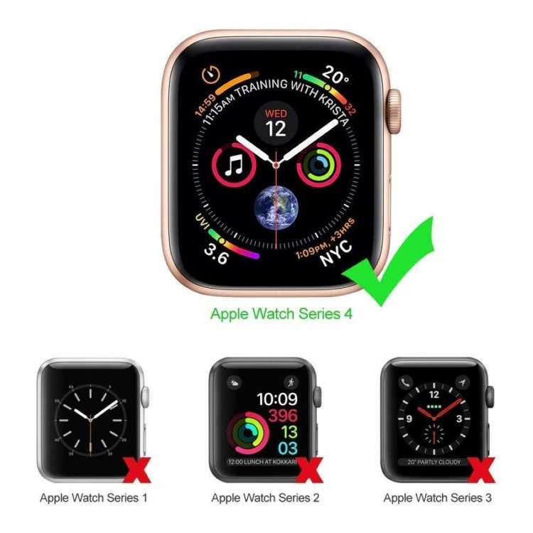 ENKAY Hat-Prince 2 en 1 Carcasa protectora semirrevestida de TPU + Protector de pantalla HD curvo con curvatura por calor PET de pantalla completa 3D para Apple Watch Series 4 44 mm, F Apple Watch Series 6 / 5 / 4 / SE 3 / SE 2 / SE 1 44mm